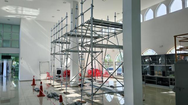 A wider view of the structure